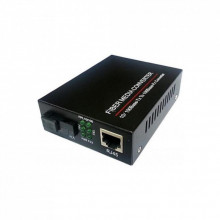 Медиаконвертер 10/100Base-TX to 100Base-F 1310нм, SM, SC/PC, 20 км FoxGate (EC-B-0,1-1SM-1310nm-20-LFP) (232639)