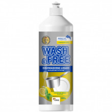 Средство для ручного мытья посуды Wash&Free Сочный лимон и мята 1000 г (4823128001355) (340639) Средство для ручного мытья посуды Wash&Free Сочный лимон и мята 1000 г (4823128001355) (340639)