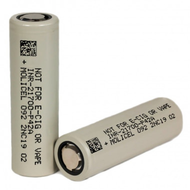 Аккумулятор Li-ion 4,2Ah 3.7V 21700 Molicel INR21700-P42A (255739)