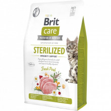 Сухой корм для кошек Brit Care Cat GF Sterilized Immunity Support со свининой 2 кг (8595602565078) (323739)