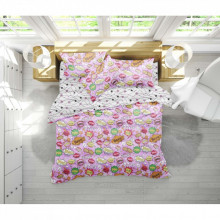 Постельное белье MirSon Бязь 17-0512 Bombs pink King Size (2200003635546) (326739)