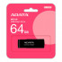 USB флеш накопитель ADATA 64GB UC310 Black USB 3.0 (UC310-64G-RBK) (195839)