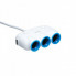 Автомобильное зарядное устройство Тройник разветвитель 3 выхода + 2USB 2.1A Hoco C1 USB Hub Белый (237839)