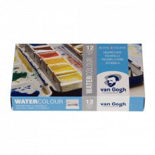 Акварельные краски Royal Talens Van Gogh 12 цветов + кисточка (8712079049003) (270839)