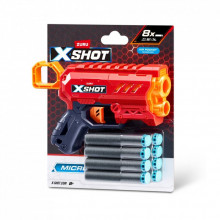 Игрушечное оружие Zuru X-Shot Быстрострельный бластер Excel Micro 2.0 Color Card (8 патронов) (36726TQ1R) (333839)