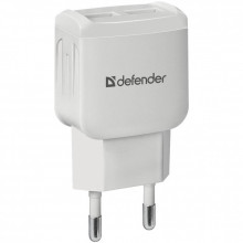Зарядное устройство Defender UPA-22 white, 2xUSB, 2.1A (83580) (207049)