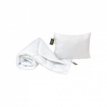 Одеяло MirSon Набор шерстяной №1675 Eco Light White Одеяло 155х215+ подушк (2200002656603) (327149)