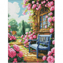 Алмазная мозаика "Цветочный сад" AMO8140, 30x40 см