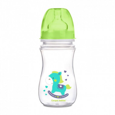 Бутылочка для кормления Canpol babies Easystart Цветные зверьки 240 мл Бирюзовая (35/206) (201649)