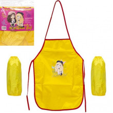Фартук детский с нарукавниками для девочек CR5530(Yellow) 54х37 см (91392)
