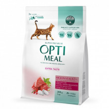 Сухой корм для кошек Optimeal со вкусом телятины 200 г (4820215360173) (322749) Сухой корм для кошек Optimeal со вкусом телятины 200 г (4820215360173) (322749)