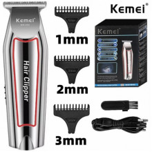 Машинка для стрижки волос аккумуляторная Kemei Km-032 триммер для бороды и усов (196259)