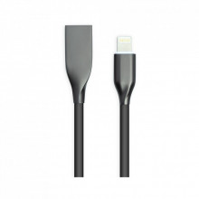 Дата кабель USB 2.0 AM to Lightning 1.0m black PowerPlant (CA911790) (321359)