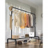 Напольная вешалка для одежды 110х150см Clothes Rack Стойка для вещей и обуви Черная (188459)