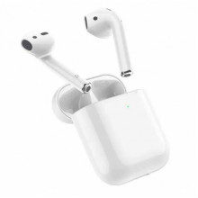 Беспроводные Bluetooth наушники BOROFONE BW25 в кейсе с сенсорным управлением Белые (190659)