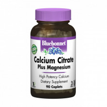 Минералы Bluebonnet Nutrition Цитрат Кальция + Магний, 90 капсул (BLB0716) (304659)