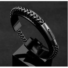 Стальной мужской браслет WEDGE из нержавеющей стали 17-19 cм (2195807966)