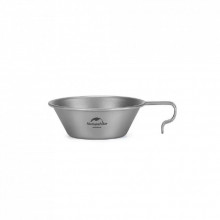 Миска туристическая Naturehike титанова NH21CJ010 450 мл (6927595788158) (282769)