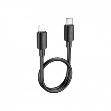 Дата кабель USB-C to Lightning 0.25m Hyper PD X96 black HOCO (6942007609364) (346079)