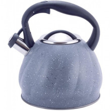 Чайник Kamille Whistling Kettle Marble 3л з нержавіючої сталі зі свистком (сірий мармур) (245479)