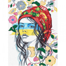 Картина по номерам "Украинские краски" ©fashionillustration_tania Идейка KHO4987 30х40 см