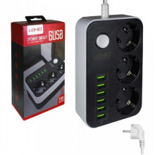 Качественный Сетевой Фильтр-Удлинитель LDNIO 6USB/3.4A SE3631