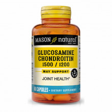Витаминно-минеральный комплекс Mason Natural Глюкозамин Хондроитин, Glucosamine Chondroitin, 60 капсул (MAV13031) (304689)