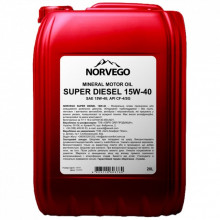 Моторное масло NORVEGO SUPER DIESEL 15W40 20л (297789)