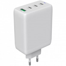 Зарядное устройство Canyon CU100ACC GaN 100W 3xPD 1xQC EU White (CNS-CUW100ACC) (321789)
